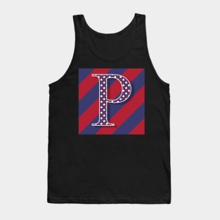 Old Glory Letter P Tank Top